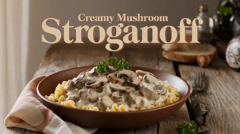 Creamy Mushroom Stroganoff Recipe