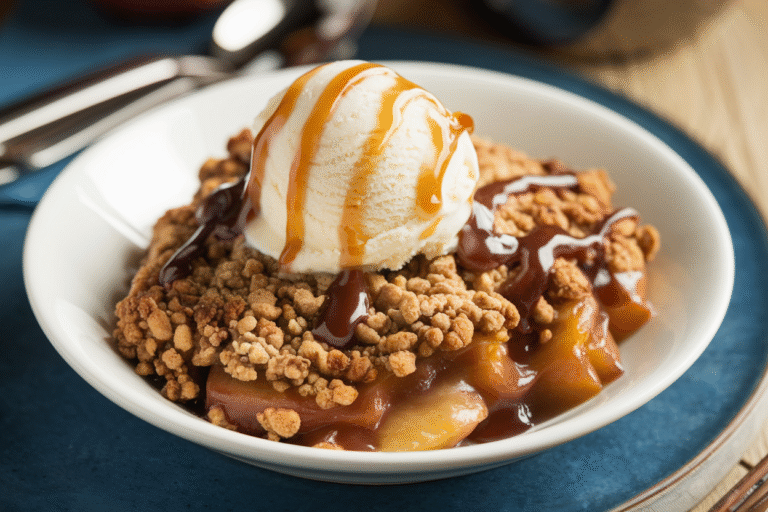 Apple Crisp with Vanilla Ice Cream: The Fall Dessert That Makes Grown Adults Fight Over Seconds