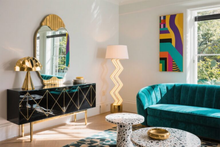 5 1980s Art Deco Room Ideas That Feel Bold, Glam, and Totally Now
