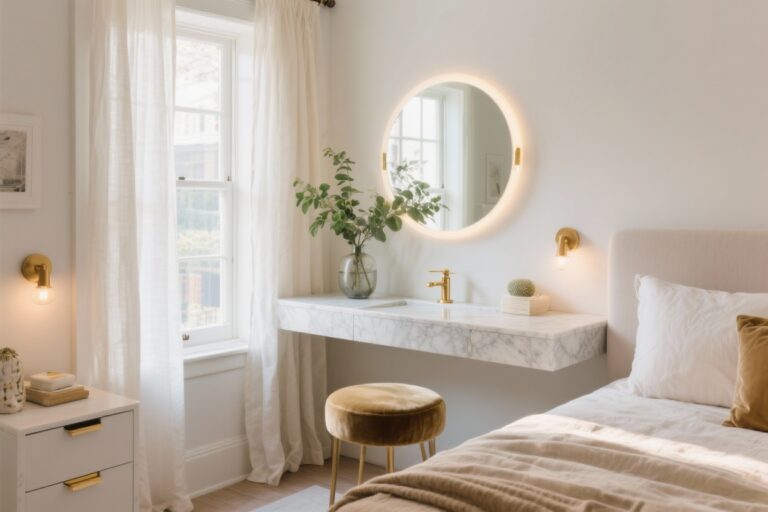 5 Small Bedroom Vanity Ideas That Maximize Style and Space