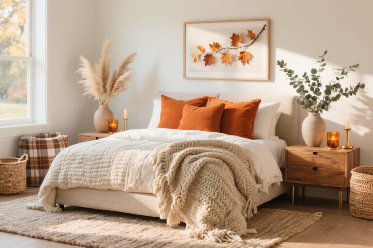 7 Fall Decor Ideas for Bedroom That Bring Instant Cozy Vibes