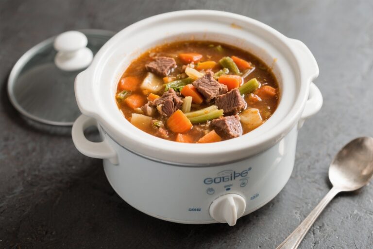 Crockpot Vegetable Beef Soup That Practically Cooks Itself (And Tastes Like a Cozy Hug)
