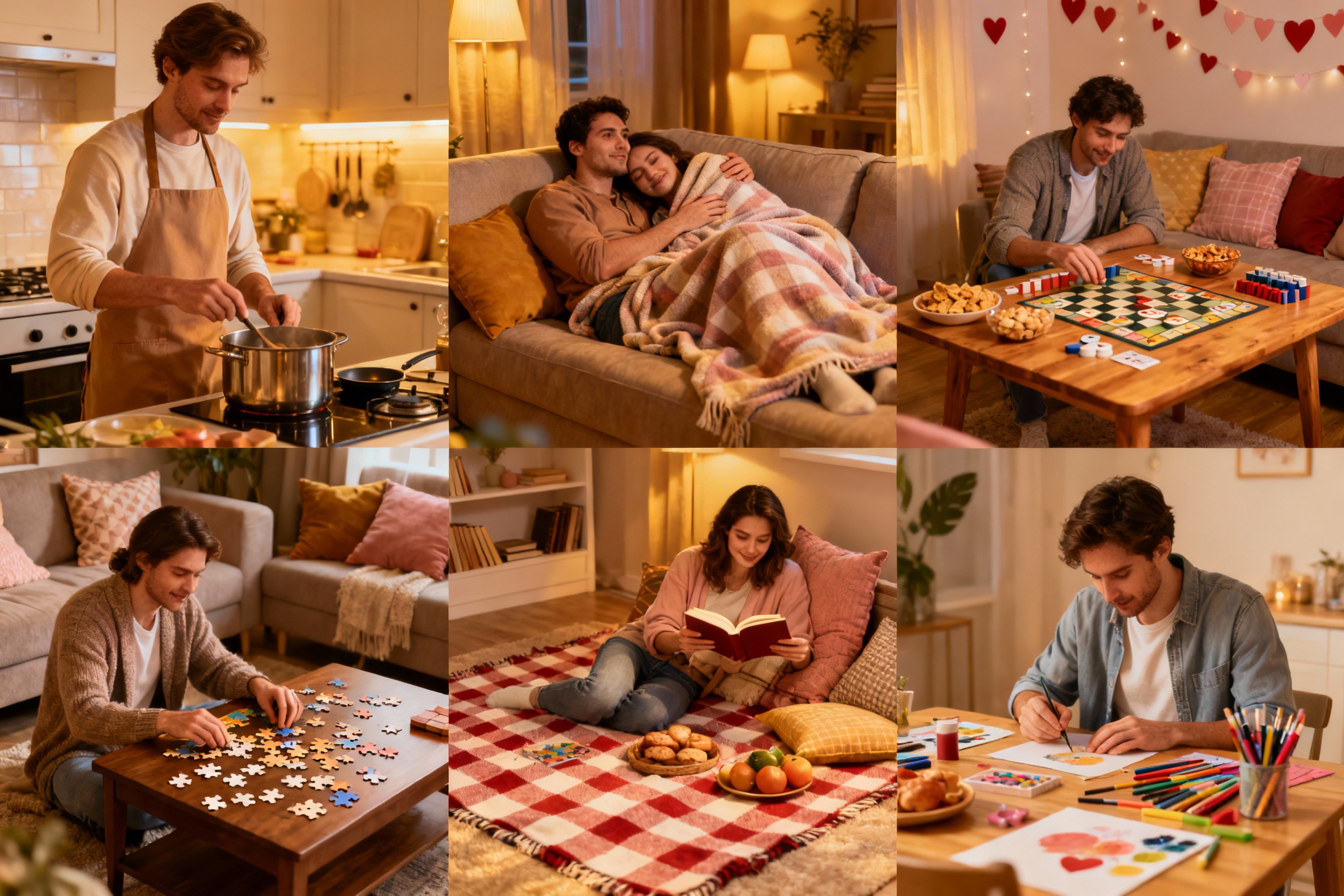 7 Cozy Valentine’s Day Activities for Couples at Home