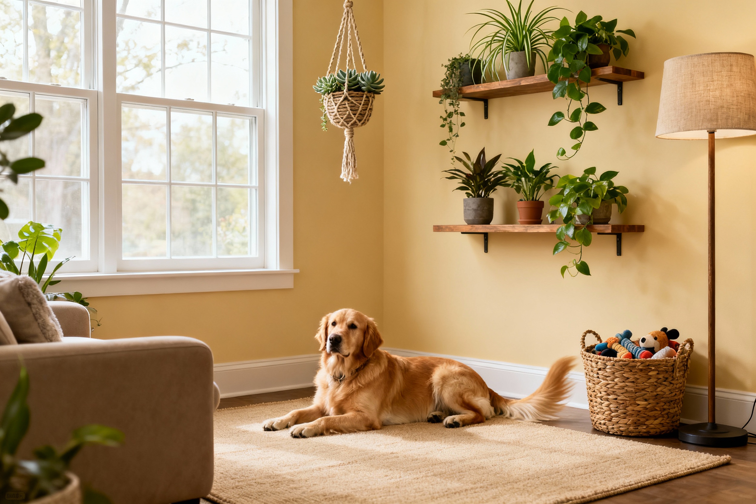 How to Decorate With Plants When You Have a Dog