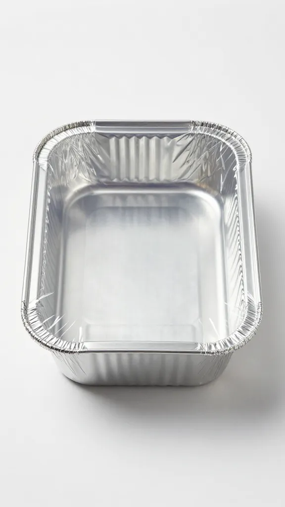 single covered casserole dish sealed with foil, oven-ready