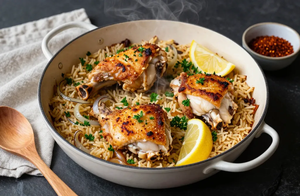 Weeknight Magic Oven-Baked Chicken and Rice: a One-Pan Wonder