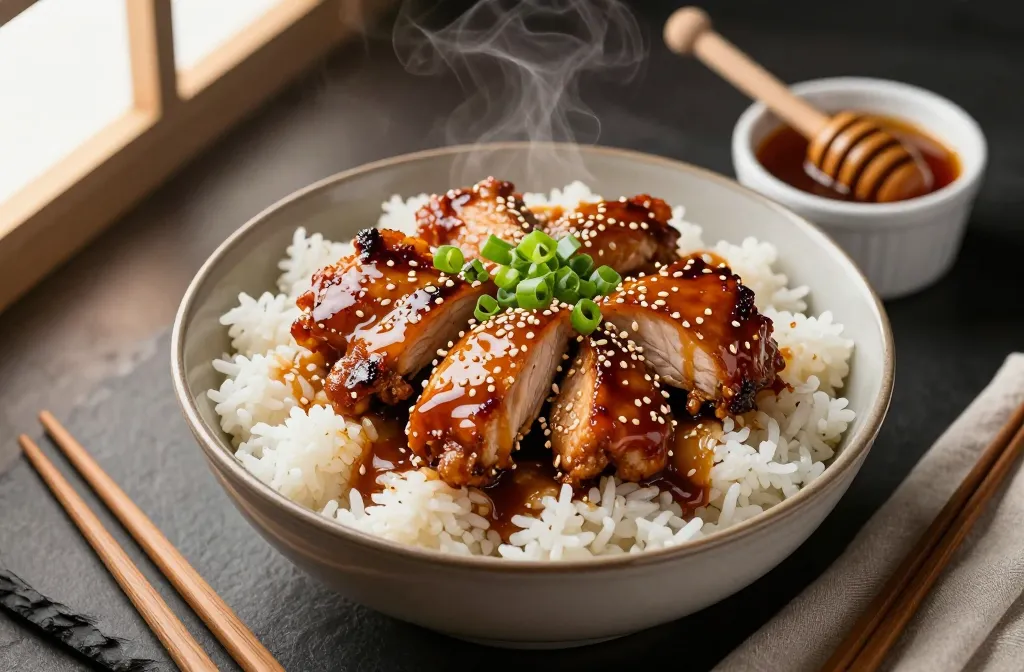 Quick & Healthy Honey Bbq Chicken Rice Weeknight Winner