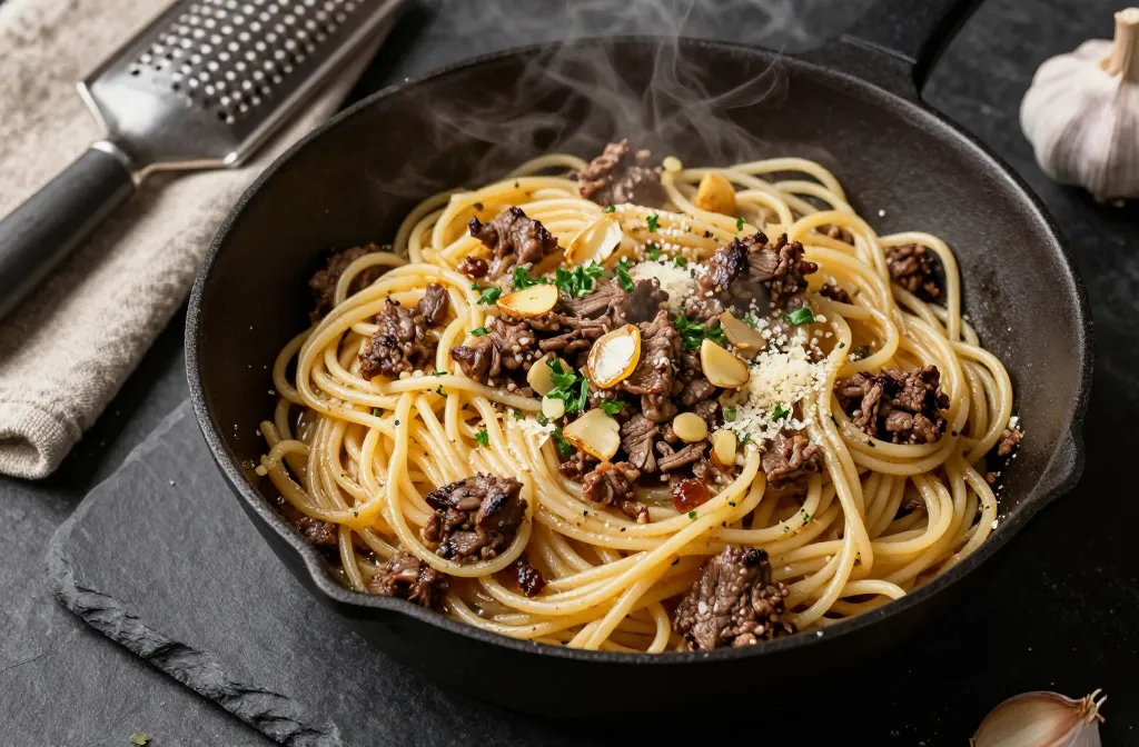 Crave-Worthy 30-Minute Beef and Garlic Butter Pasta – Your New Comfort Food