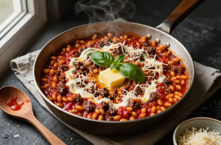 Ground Beef Orzo with Tomato Cream Sauce Weeknight Magic