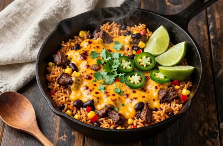 Cheesy Taco Rice Skillet Weeknight Magic