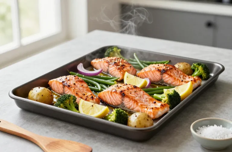 Simple and Nutritious One-Pan Salmon Supper Tonight
