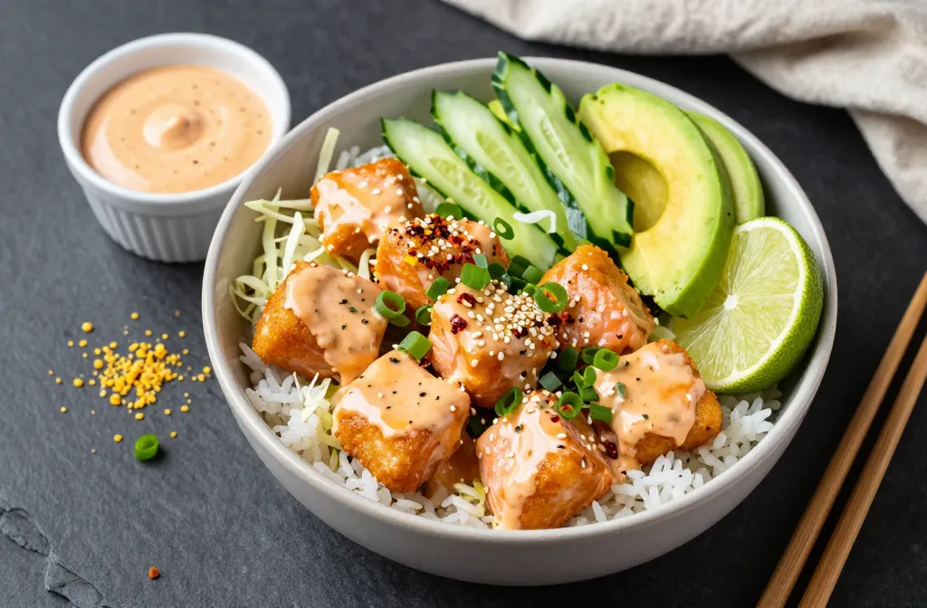 Crispy Bang Bang Salmon Bite Bowls You’Ll Crave Tonight