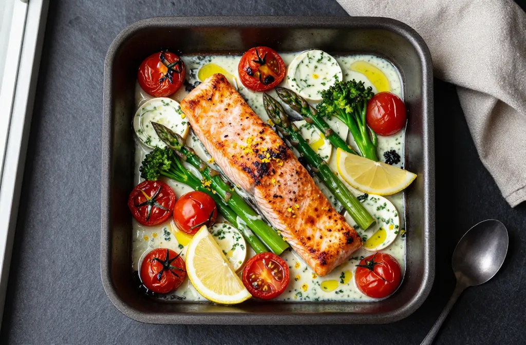 Baked Boursin Salmon – Creamy, Flavorful & Perfectly Baked One-Pan Dinner for Busy Nights Recipe You’Ll Crave