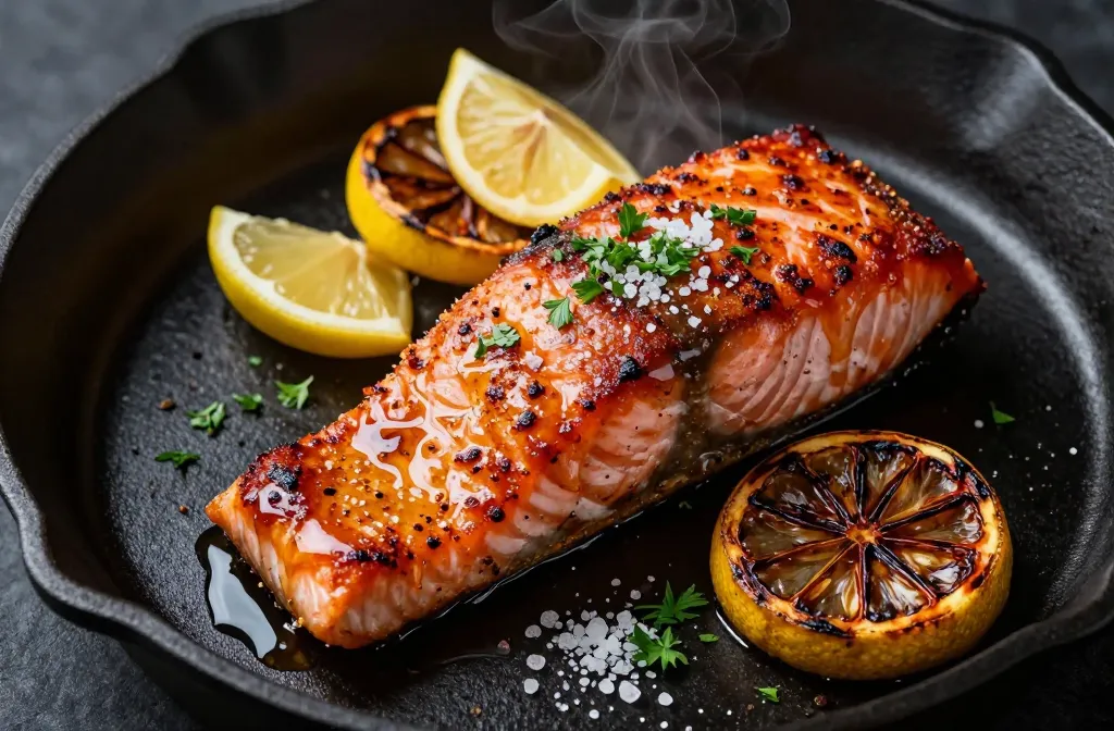 Savory Cajun Spiced Salmon with Sweet Honey Butter Glaze Tonight