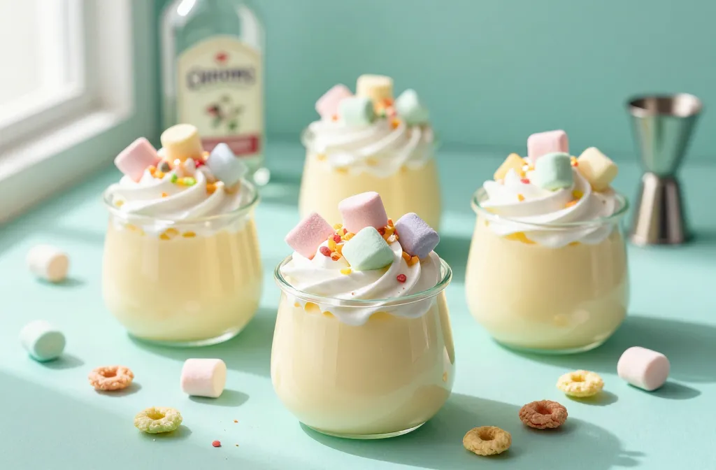 Lucky Charms Pudding Shots That Taste Like Mischief