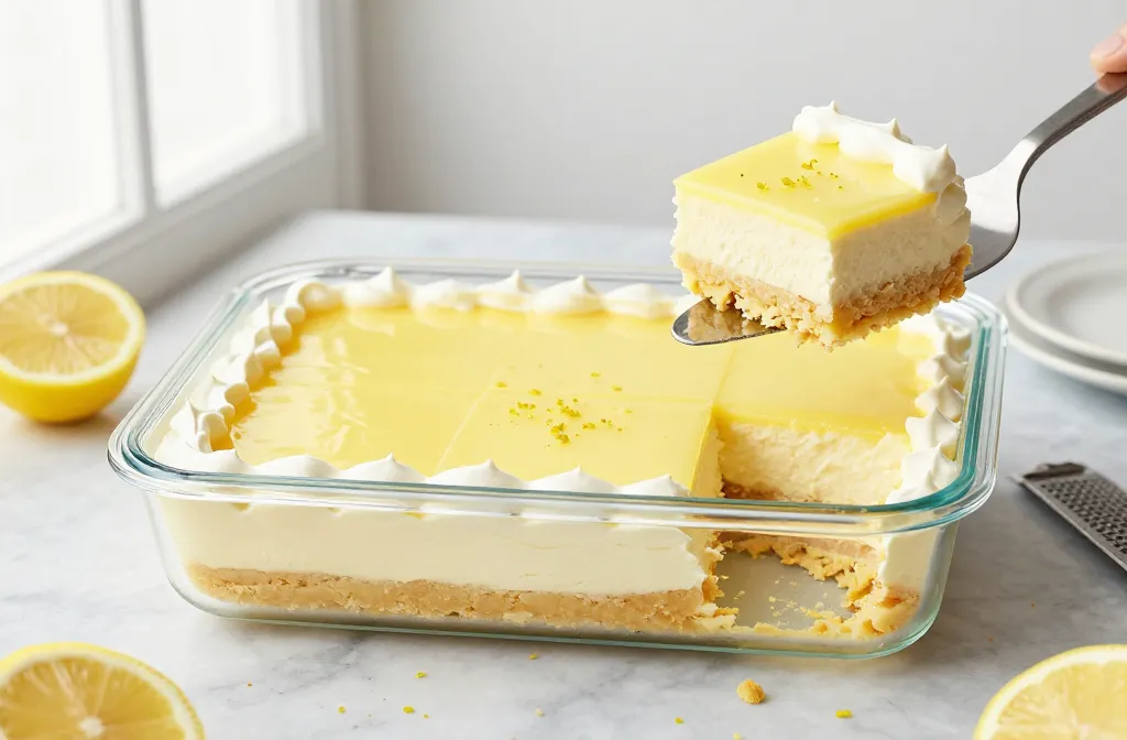 Lemon Lush Dessert That Vanishes at Every Party