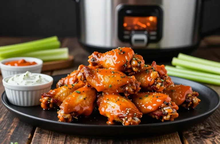 Slow Cooker Buffalo Ranch Wings That Practically Make Themselves
