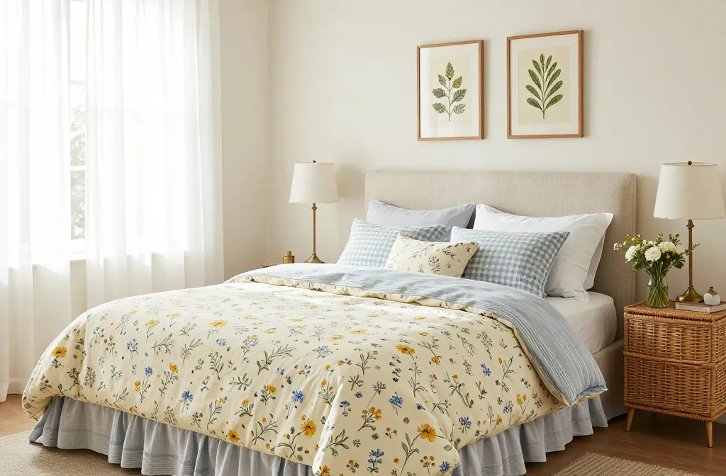 Gorgeous 9 Floral Comforter Ideas to Brighten Up Your Space