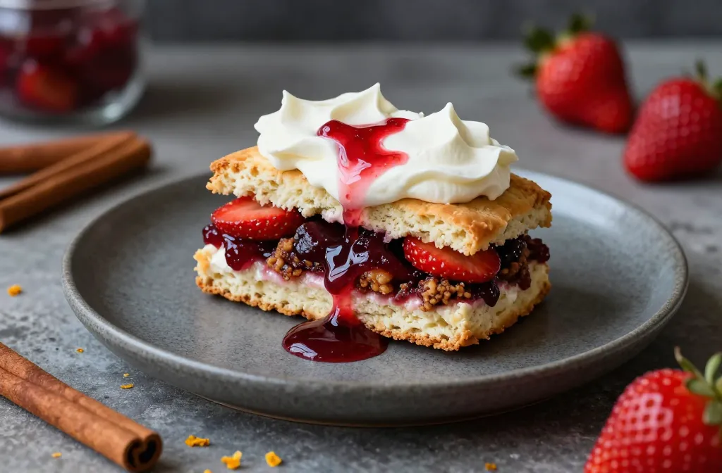 Plum Pudding Strawberry Shortcake That Actually Slaps