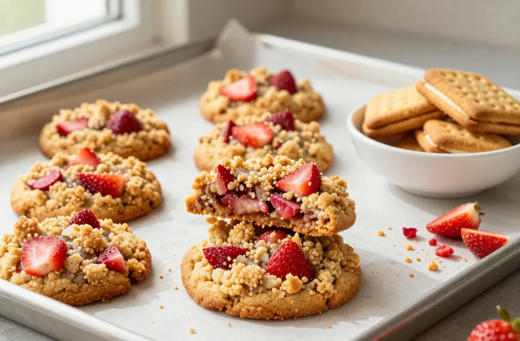 Strawberry Crunch Cookies That Taste Like Nostalgia