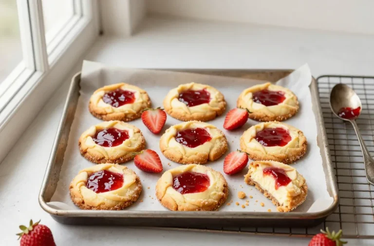 Strawberry Cheesecake Cookies That Practically Disappear