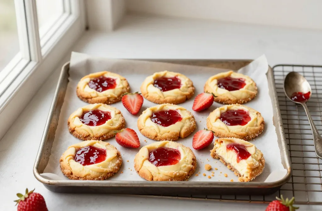Strawberry Cheesecake Cookies That Practically Disappear