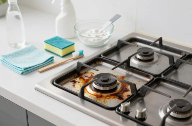How to Clean Gas Stove Top Fast Without Harsh Scrubbing