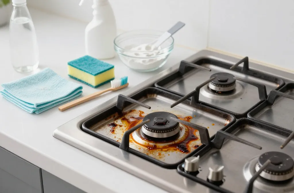 How to Clean Gas Stove Top Fast Without Harsh Scrubbing