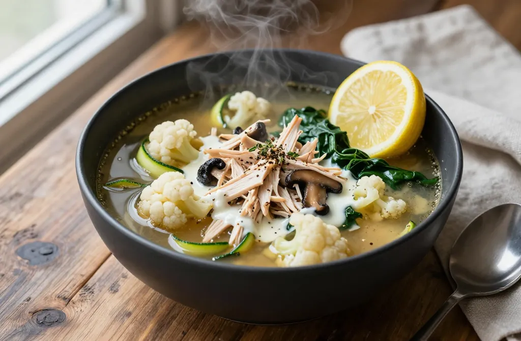 Keto Chicken Soup That’S Cozy, Creamy, and Low Carb