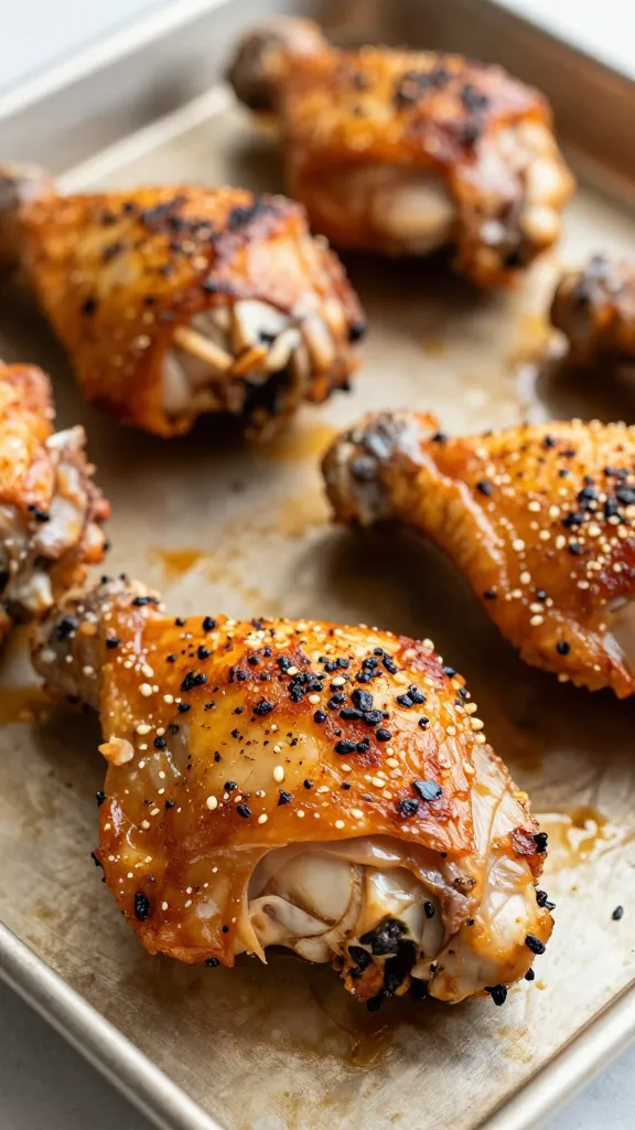 closeup of keto roasted chicken thigh on sheet pan