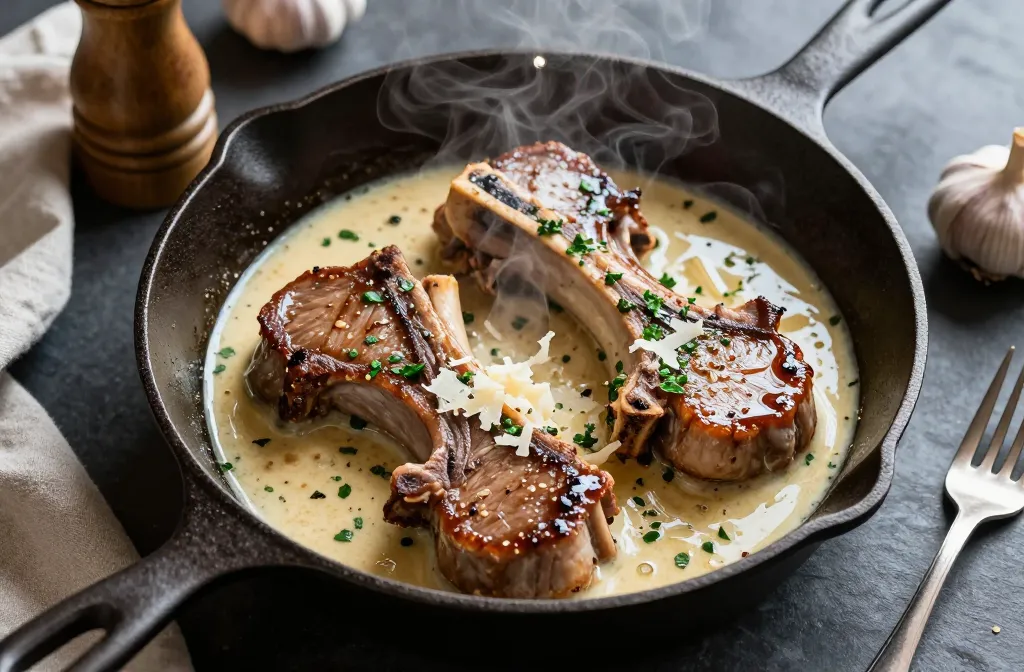 Keto Creamy Pork Chops in 30 Minutes Flat