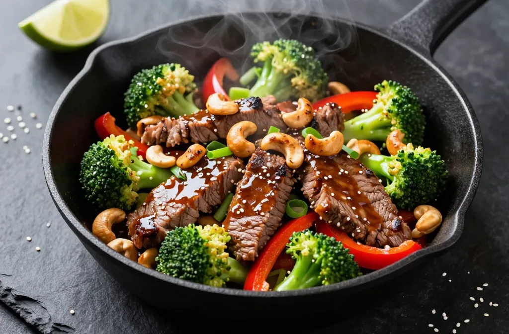 Keto Cashew Beef That Sizzles Without the Carbs
