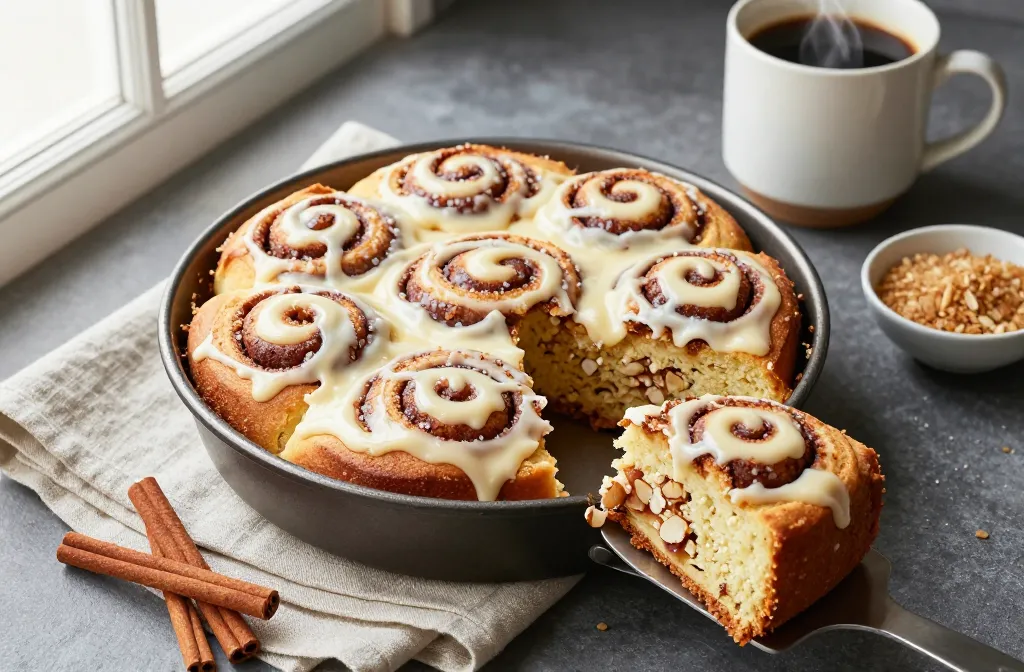 Keto Cinnamon Roll Cake That Tastes Like the Real Deal