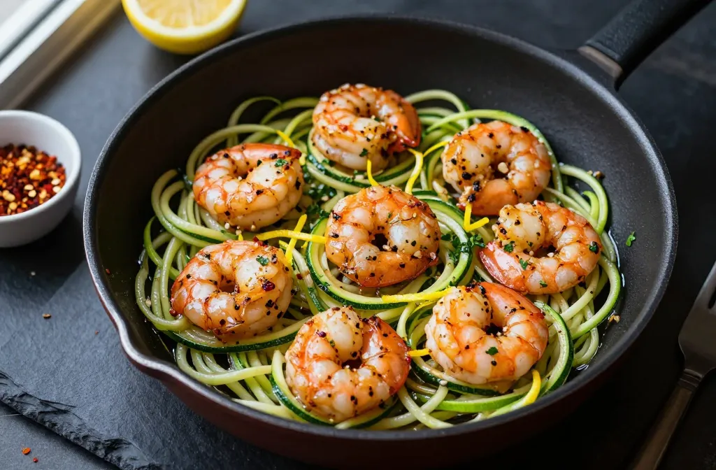 Keto Zucchini Noodles with Shrimp Weeknight Magic