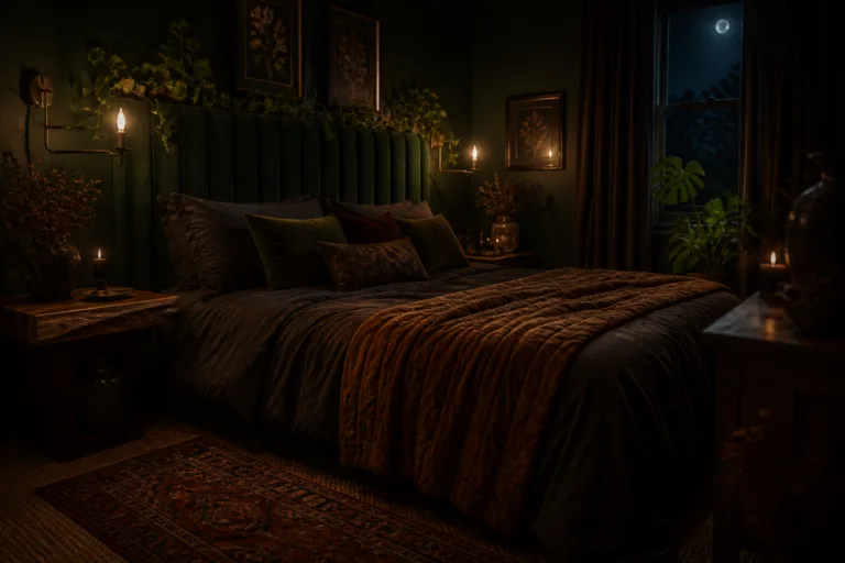 8 Dark Boho Bedroom Ideas with a Warm and Moody Vibe Tonight