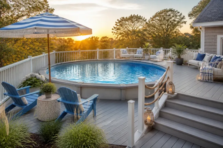 Steal These 9 Gorgeous Above Ground Pool Deck Ideas Pinterest Loves