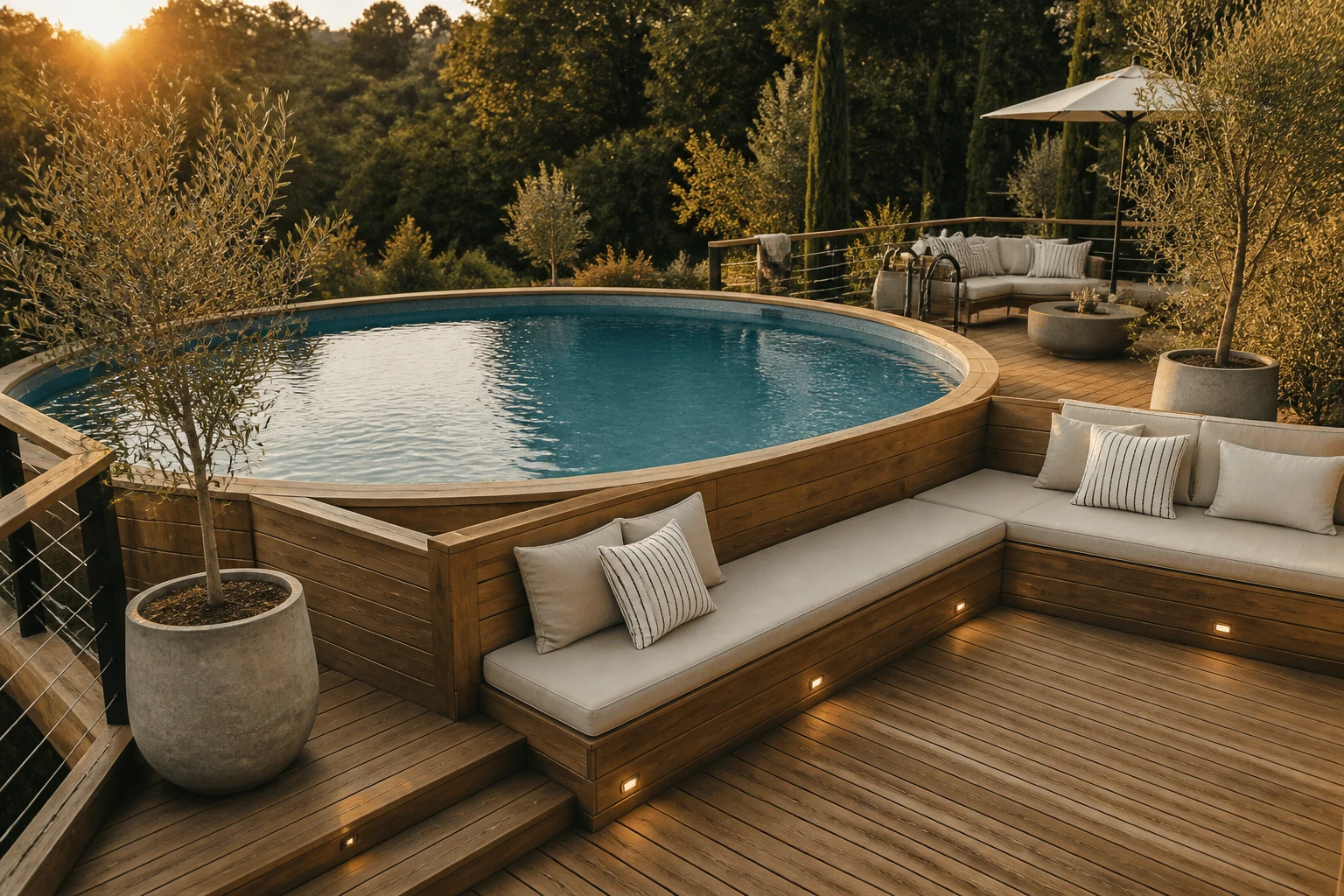 Glam Backyard Upgrade: 8 Above Ground Pool Deck Ideas That Make Your Yard Look Expensive