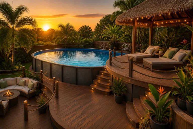 Turn Your Yard Luxe: 8 Above Ground Pool Deck Ideas That Feel Like a Resort