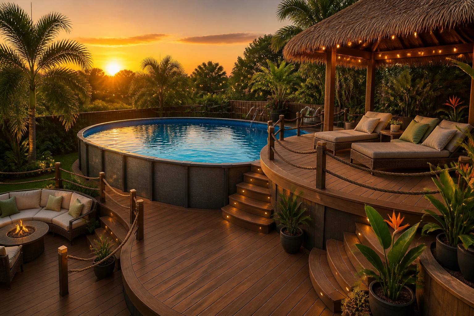 Turn Your Yard Luxe: 8 Above Ground Pool Deck Ideas That Feel Like a Resort