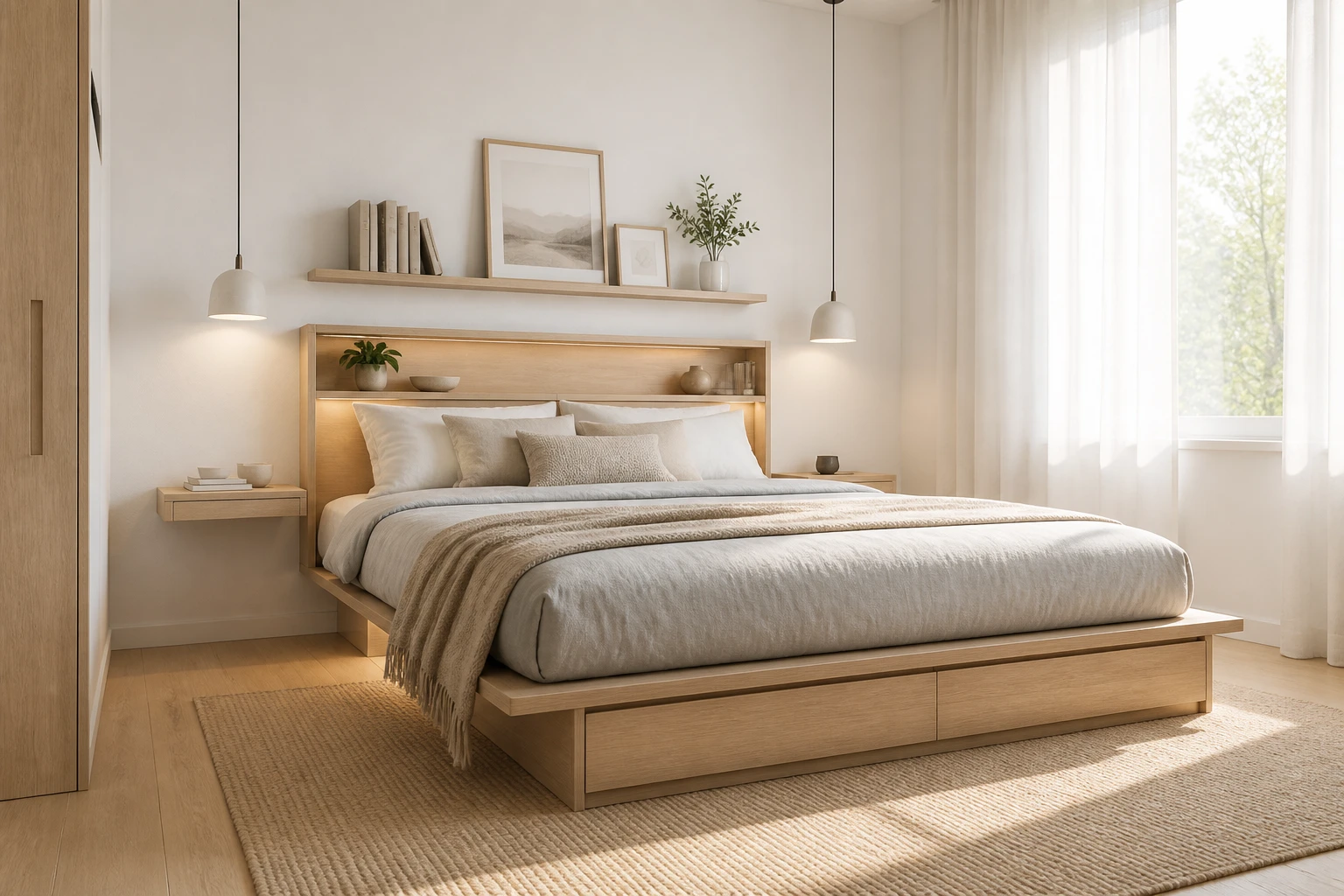 Steal These 7 Tiny Bedroom Organization Hacks That Feel Genius