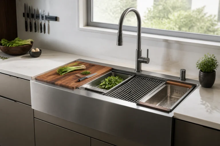 Genius 7 Kitchen Sink Designs That Make Everyday Tasks Easier